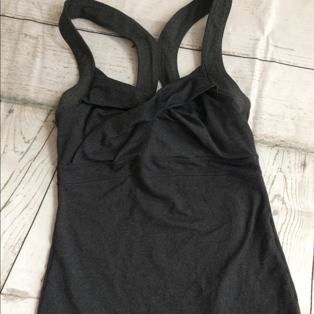 Athleta Racerback Gray Tank Top Size XS